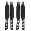 Tixxx 4 Pcs Pédale Fixation Bande Foot Strap Pédale Légère Jambes En Plastique Pour Gym Bike (noir)