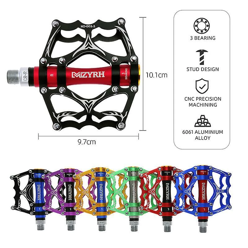 Sofirn Mountain Bike 3 Roulements Pédales VTT Vélo Scellé Roulement Alliage D’Aluminium Pédales Accessoires De Vélo – Image 2