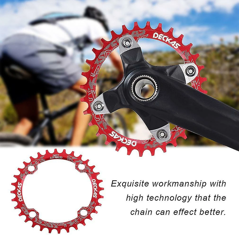 Hggqvvs Deckas Narrow Wide Bike Mtb Round Oval Chainring Chain Ring Single Plate