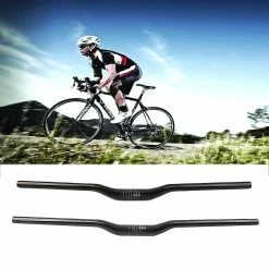 Hggqvvs Fibre De Carbone VTT Guidon Bend Guidon Ultra Léger Mountain Bike Guidon