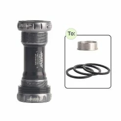 Unbranded VTT Road Mountain Bike Aluminium Bb Thread Pédaliers Pour 68-73mm Roulement Pièces De Pédalier Extérieur