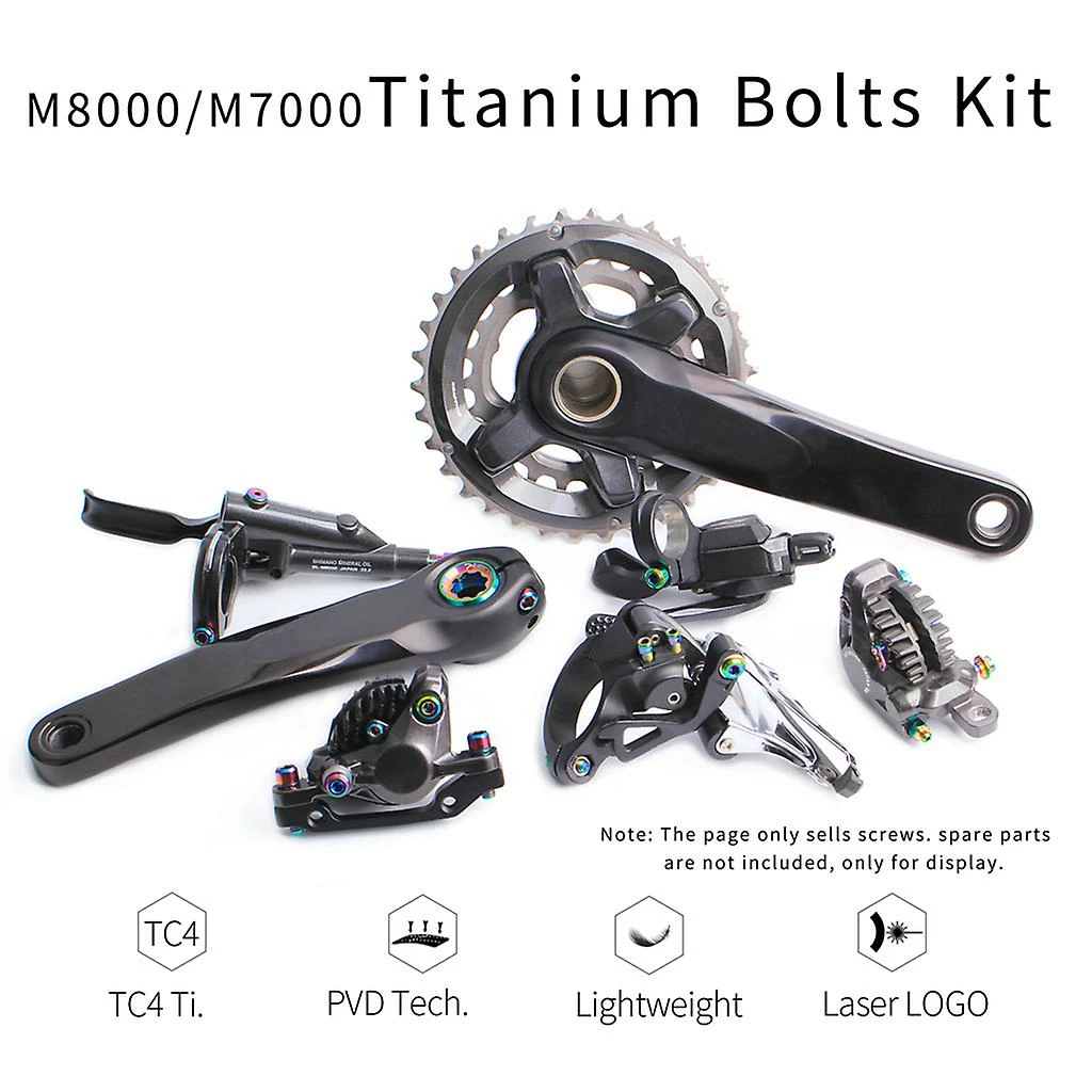 ESTONE Alliage De Titane M7000 Xt M8000 Mountain Bicycle Shift Bolts Set Mtb Bike Oil Disc Brake Screw Kits – Image 2