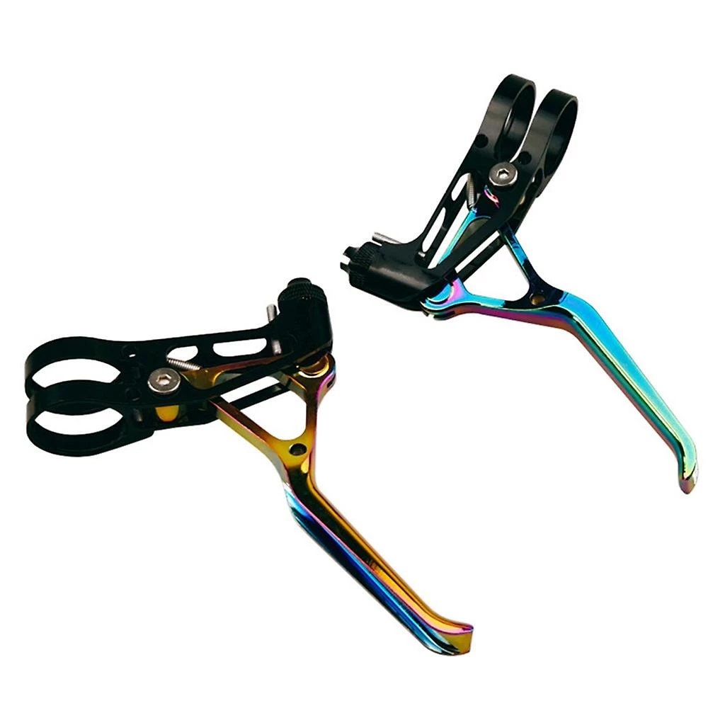 ESTONE 1 Paire D’alliage D’aluminium Léger Pliant Road Bike Brake Levers MTB Bicycle Handle Hand V Break Lever Set – Image 2