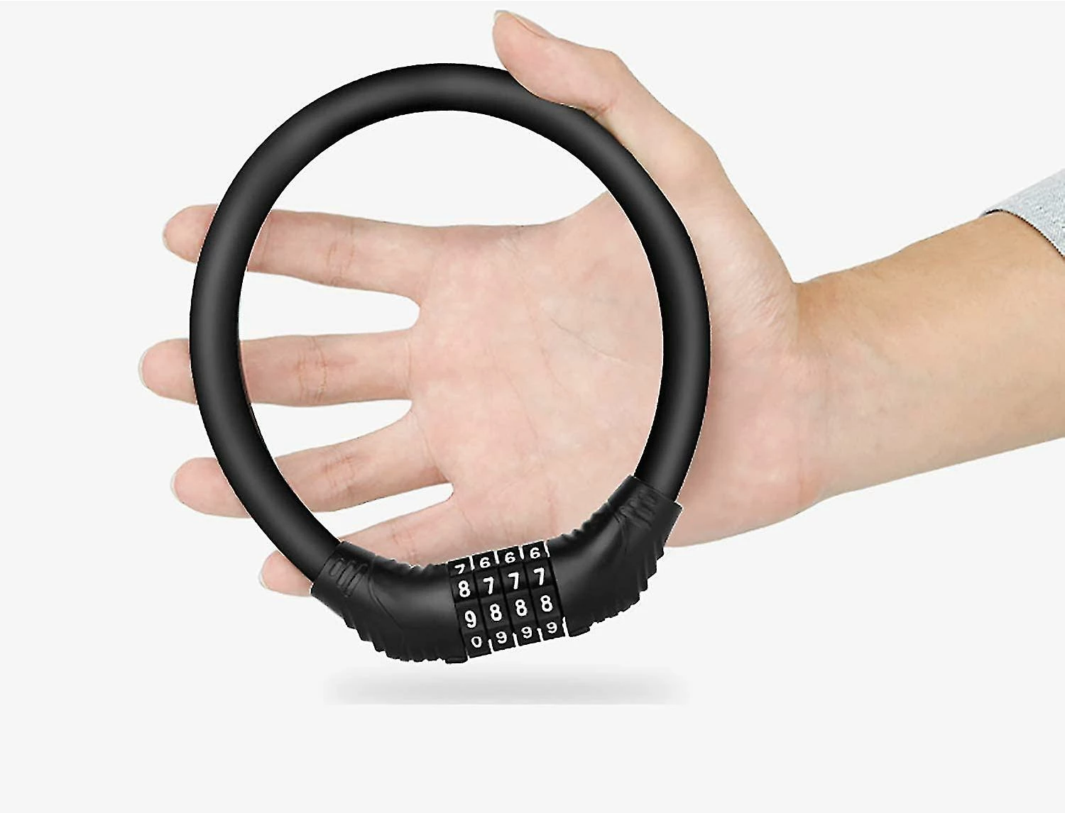 Hggqvvs Mini Cadenas Portable Bike Lock Peut être Combiné Librement (noir) – Image 5