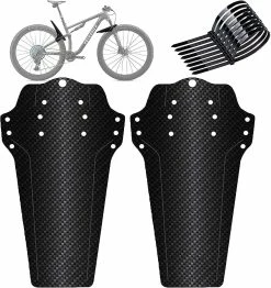 Hggqvvs Mountain Bike Mudguards, 2pcs Mountain Bike Mudguards, VTT Avant Et Arrière Compatible Mudguard, Accessoires De Vélo MTB Mud Guard Fit 20 « 26 » 27 » 27.5 »
