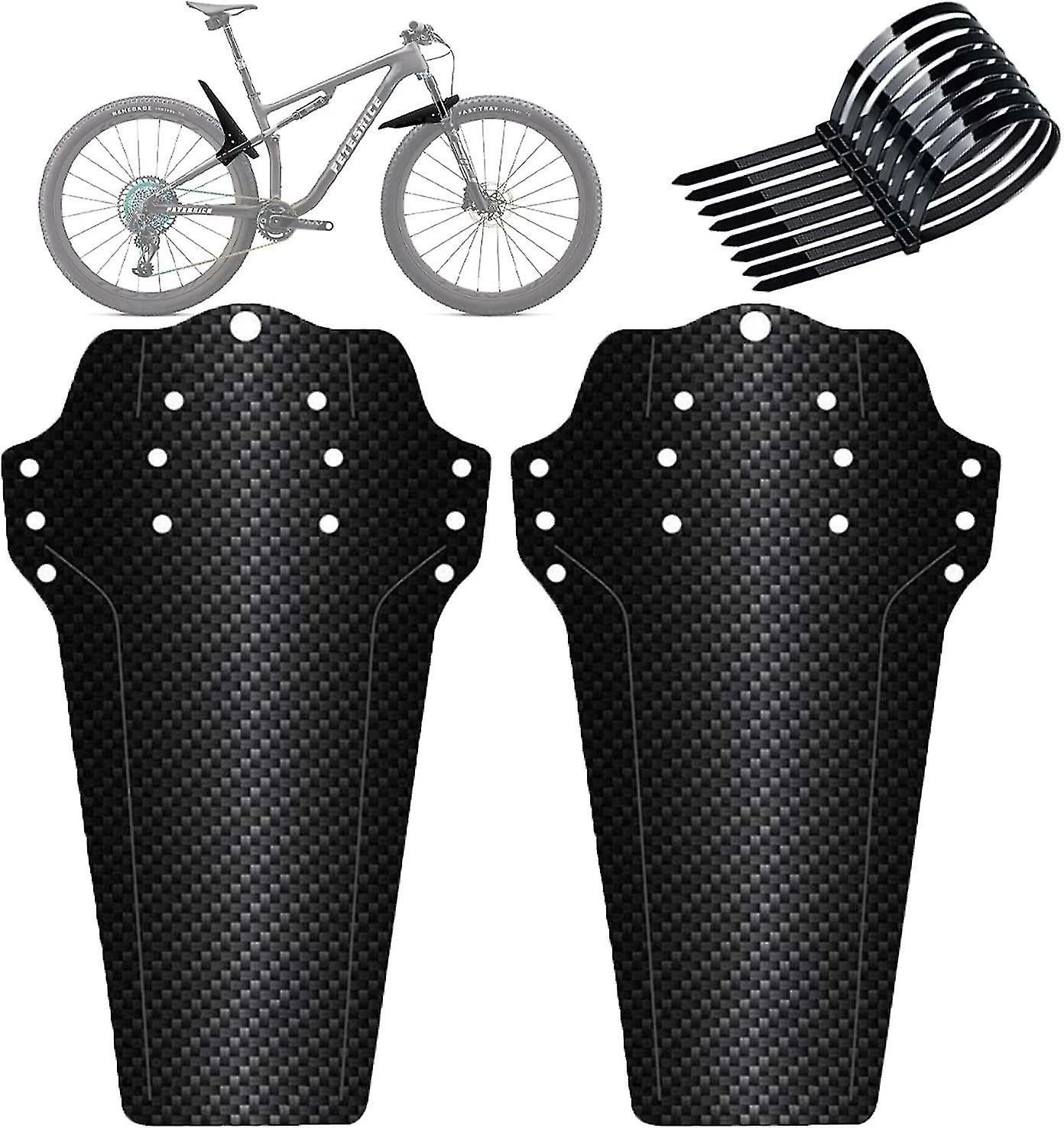 Hggqvvs Mountain Bike Mudguards, 2pcs Mountain Bike Mudguards, VTT Avant Et Arrière Compatible Mudguard, Accessoires De Vélo MTB Mud Guard Fit 20 « 26 » 27 » 27.5 »