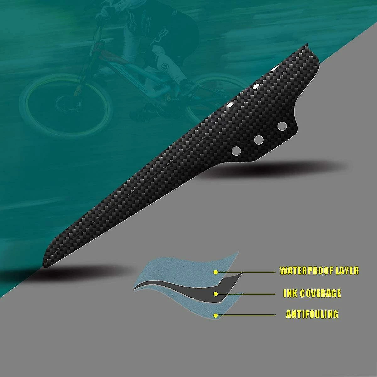 Hggqvvs Mountain Bike Mudguards, 2pcs Mountain Bike Mudguards, VTT Avant Et Arrière Compatible Mudguard, Accessoires De Vélo MTB Mud Guard Fit 20 « 26 » 27 » 27.5 » – Image 2