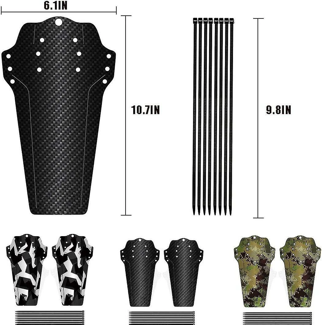 Hggqvvs Mountain Bike Mudguards, 2pcs Mountain Bike Mudguards, VTT Avant Et Arrière Compatible Mudguard, Accessoires De Vélo MTB Mud Guard Fit 20 « 26 » 27 » 27.5 » – Image 3