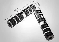 Unbranded Starlight-2 Pcs Universal Bicycle Foot Pegs Alliage Cylindrique Bike Pegs Antidérapant Acrobatic Feet Pédale Arrière Pour Enfant Adulte Bmx VTT