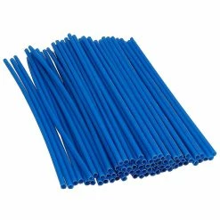 Aswei 1 Set Bike Spoke Bike Wheel Spoke Reflector Universal Bike Skins Wraps Warning Strip Security Tape Wheel Décor For Motorcycle Mountain Bike (bleu Ciel)