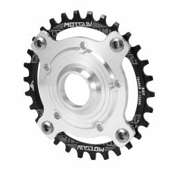 Unbranded 104bcd E-bike Chainring + Adaptateur Compatible Avec Tongsheng Tsdz Crankset, Noir 30t