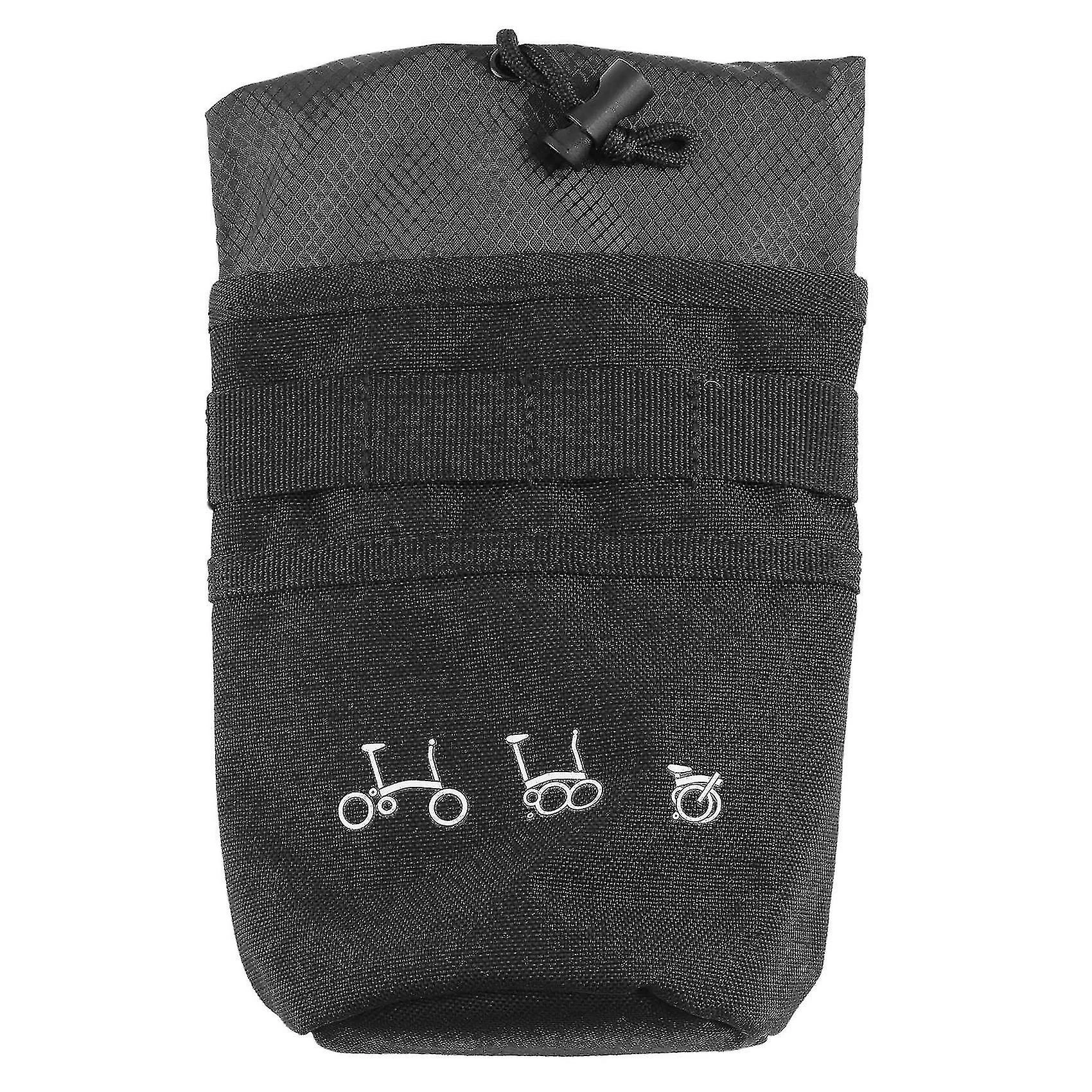 Unbranded Semaine Huit Sac De Vélo Pullable Tissu Fit Brompton Road Bike, Black_b – Image 3