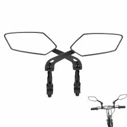 Unbranded Vélo Guidon Réflecteur RétroViseur Miroir Mountain Bike Vélo Électrique Scooter Hd Plus Large Gamme Angles Réglables Miroir