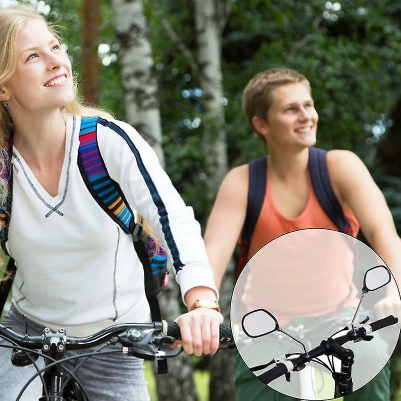 Unbranded Vélo Guidon Réflecteur RétroViseur Miroir Mountain Bike Vélo Électrique Scooter Hd Plus Large Gamme Angles Réglables Miroir – Image 4