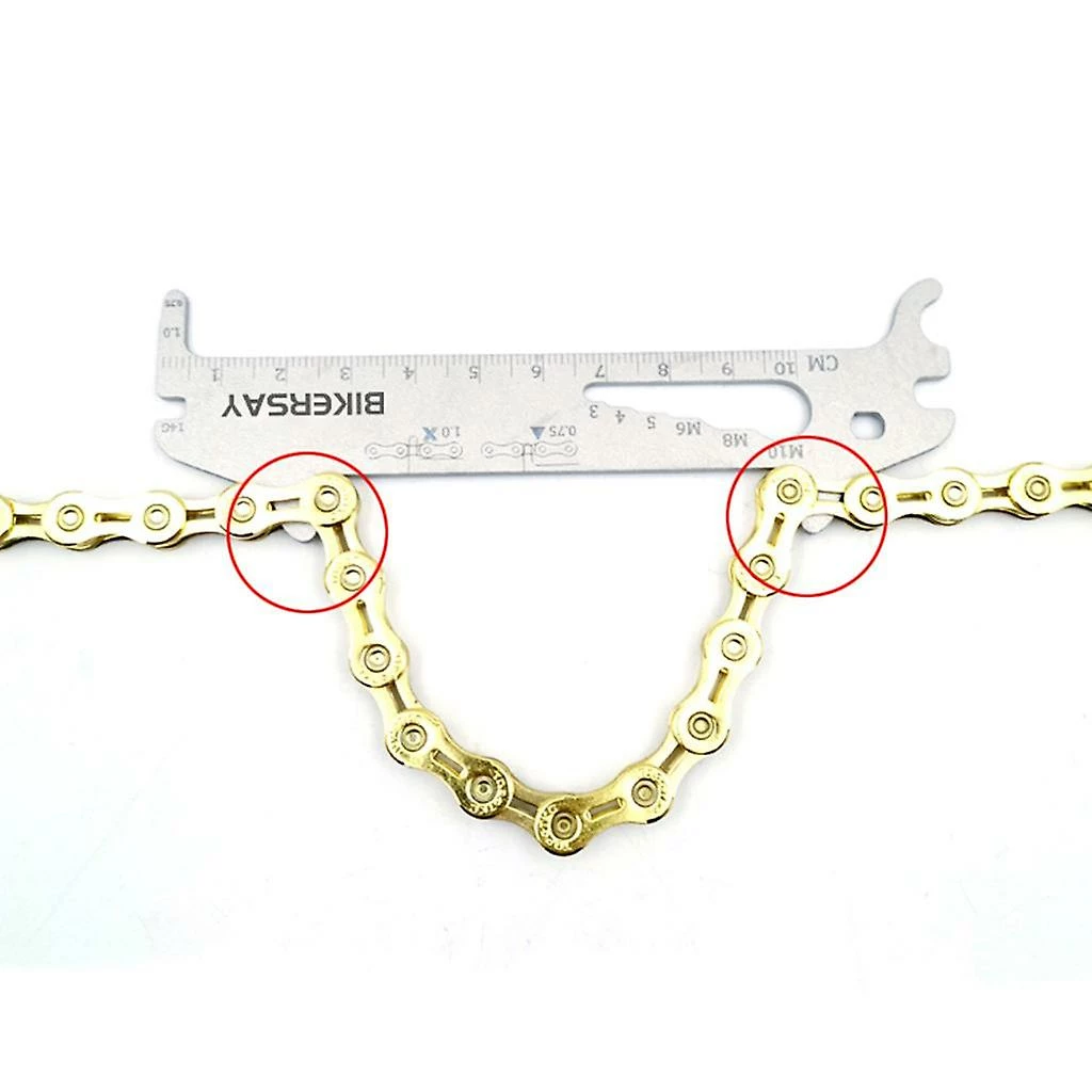 Unbranded Portable Bike Chain Wear Indicator Gauge Wear Indicator Bicycle Tool Repair Tool Detection Cyclists Tool Replacement 1pc For Mountain Bike – Image 2