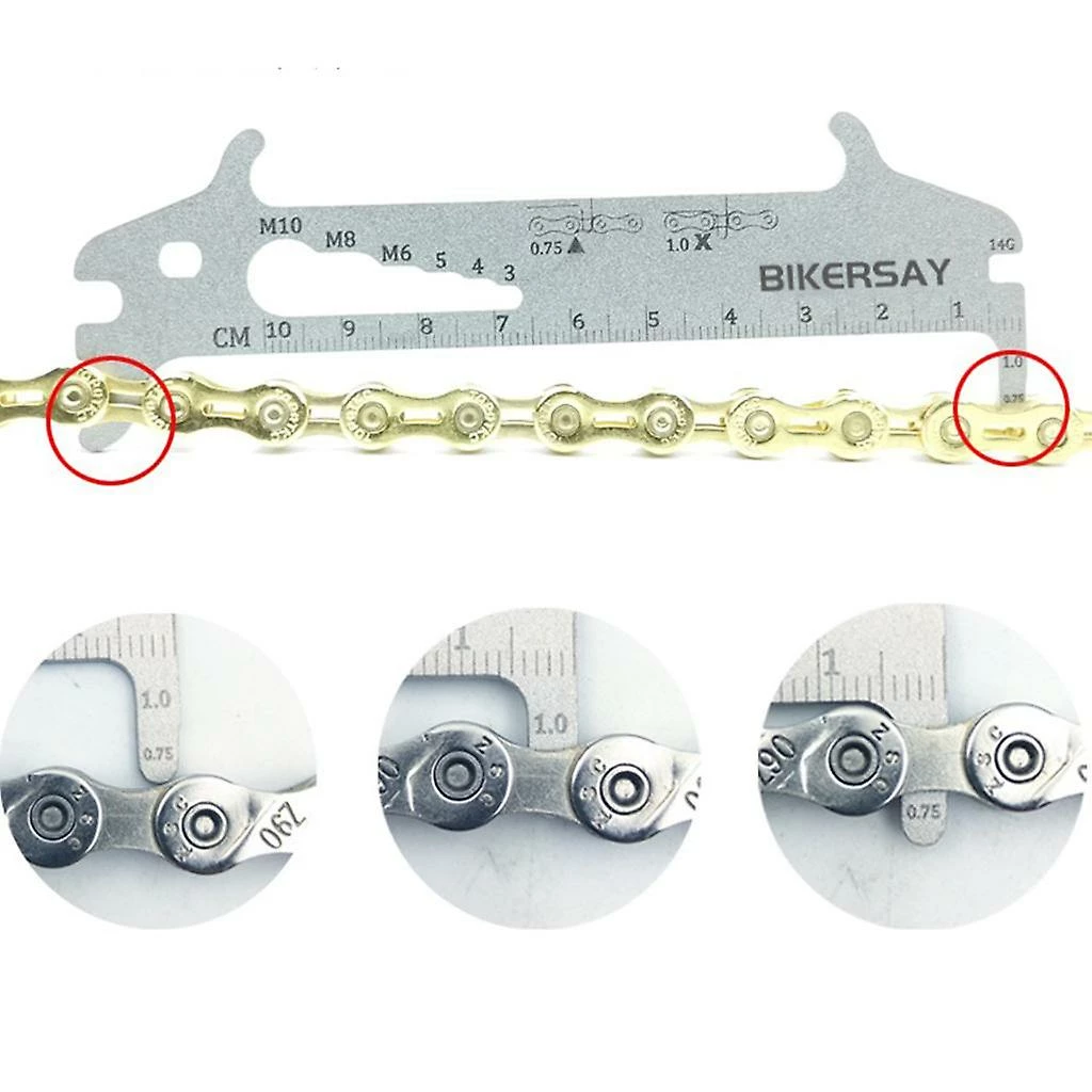 Unbranded Portable Bike Chain Wear Indicator Gauge Wear Indicator Bicycle Tool Repair Tool Detection Cyclists Tool Replacement 1pc For Mountain Bike – Image 3