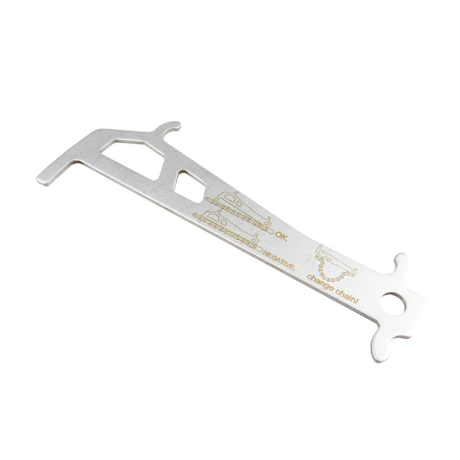 Unbranded 1pc Acier Bike Chain Checker Indicateur D’usure Outil à Main Multifonctionnel – Image 3