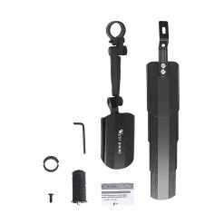 Unbrand Ensemble De Garde-boue De Vélo Rétractable Outdoor Portable Réglable Mountain Bike Mudguard
