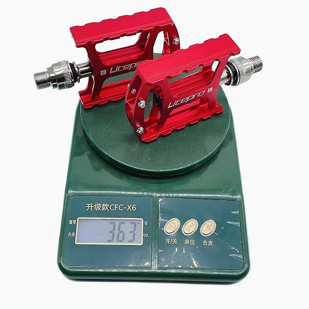 Unbranded Road Folding Bike Pedal Alliage D’aluminium Ultralight Hollow Cycling Pedal Pour Bike Pedals C – Image 4