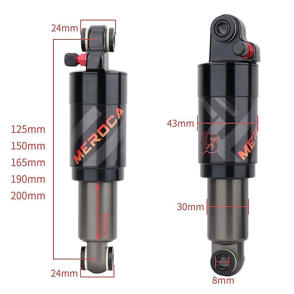 Unbranded Mountain Bike Air Amortisseur Arrière Alliage D’aluminium Pliant Vélo Scooter Amortisseur Accessoire De Vélo – Image 4