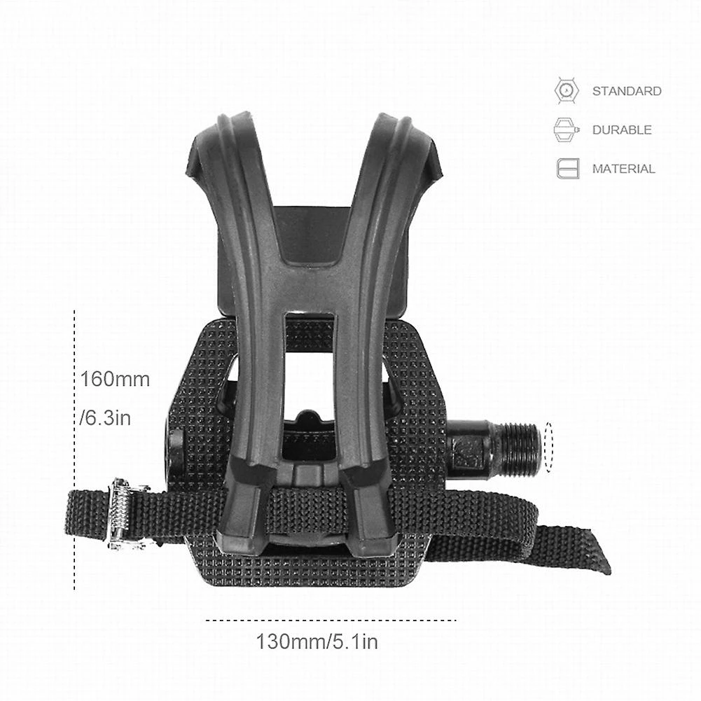 Unbranded 1paire Avec Pinces à Orteils Sangles Spin Bike Pedals Easy Install Durable Repair Gym – Image 4