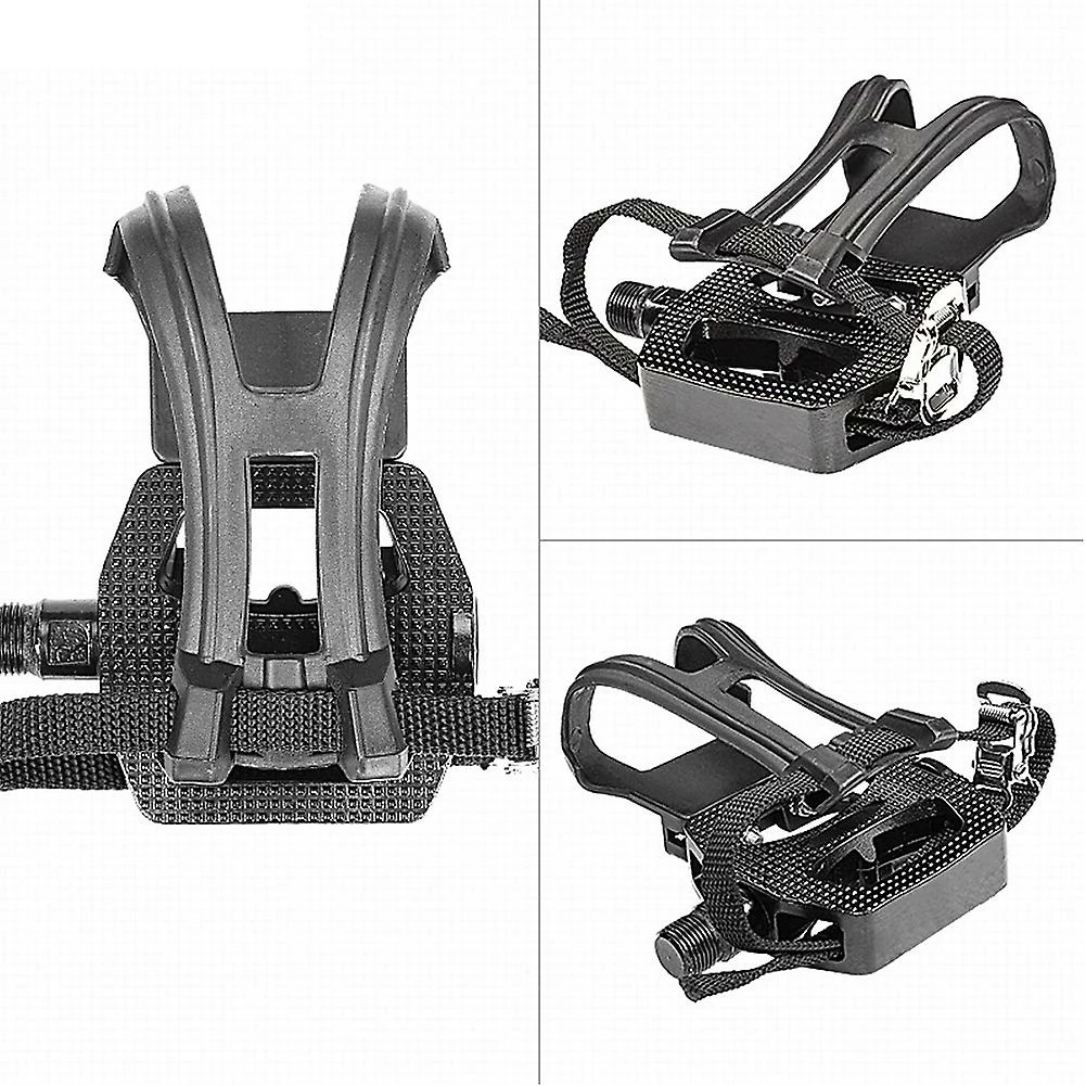 Unbranded 1paire Avec Pinces à Orteils Sangles Spin Bike Pedals Easy Install Durable Repair Gym – Image 5