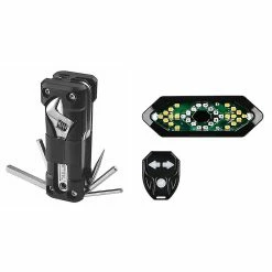 Unbranded 1 Pcs Bicycle Multifonction Kits D’outils Et 1 Set Bike Turn Signals Télécommande Feu Arrière