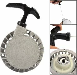 Unbranded Pull Starter, Mini Alliage Pull Starter Part Recoil Start Pour Atv 49cc Pocket Bike Minimoto Quad Silver