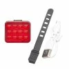 Unbranded Bicycle Light 12led Coloré USB Rechargeable Mountain Bike Tail Light Warning Light, 5 Modes De Rouge
