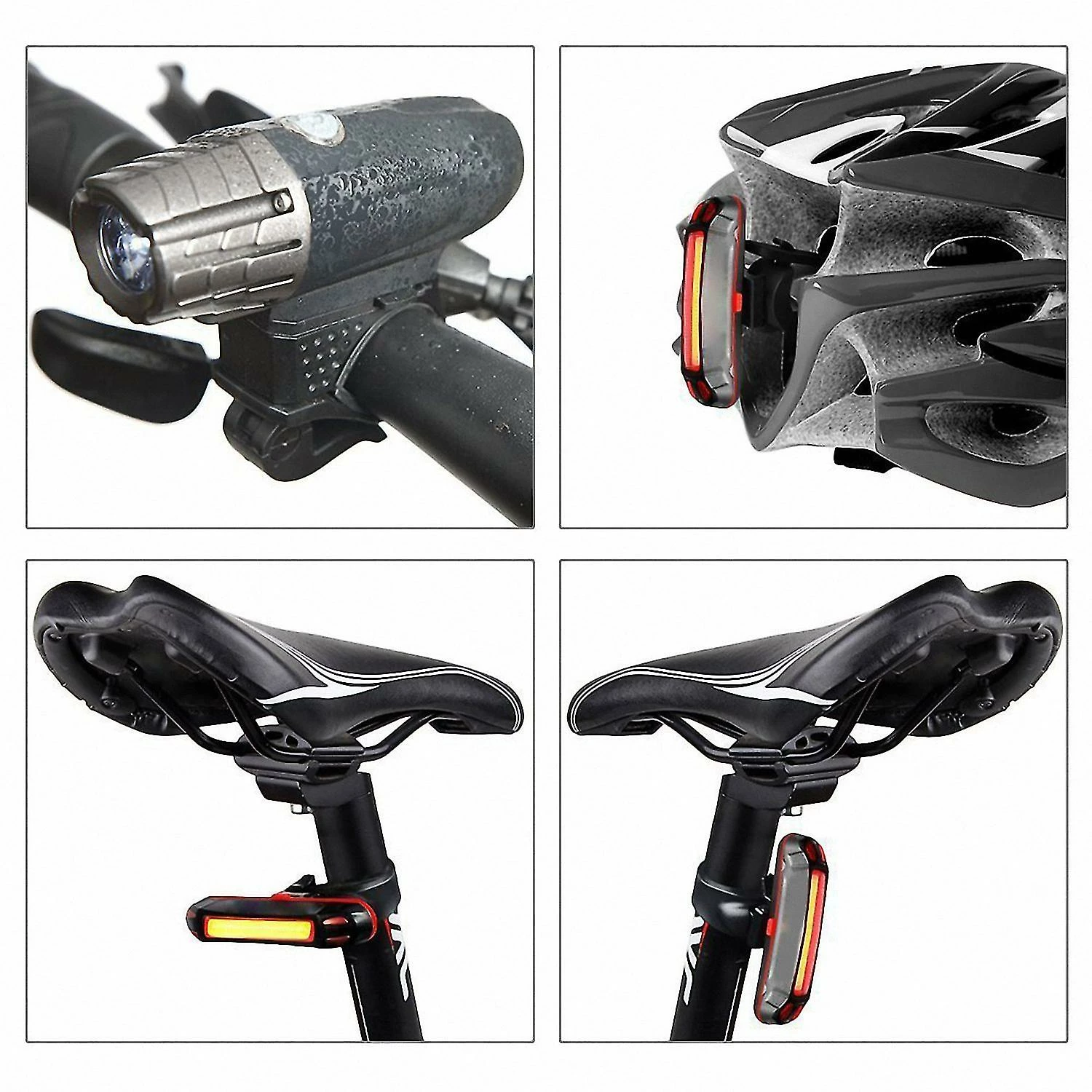 Unbranded Bike Lights Bicycle Lights Front And Back Usb Rechargeable Bike Light Set Super Bright Front And Re