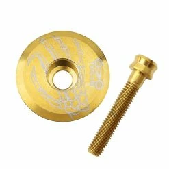 Unbranded Casquette De Vélo En Titane Avec Vis Pour 28,6 Mm Fork Road Bike Stem Cover Accessoires De Vélo 1