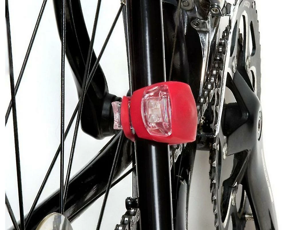 Unbranded 2 Pcs Bicycle Rear Light Led Silicone Imperméable à L’eau Bicycle Light Arrière Pour Road Bike Mtb – Image 2