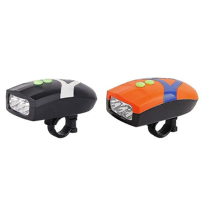 Unbranded 2 En 1 Ultra Bright Bicycle Bell 3 Led Light Bike Cycling Front Head Light Avec Électronique Bell Horn Safety Cycling