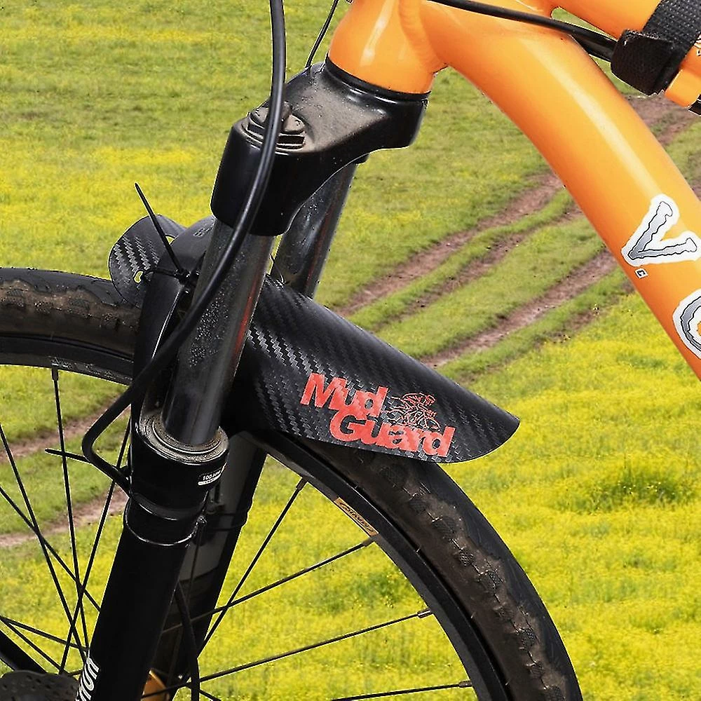 Unbranded Fine Bicycle Fenders Bike Mudguard Fibre De Carbone Avant / Arrière VTT Vtt Ailes Mud Guard Cyclisme Accessoires 8 Couleurs – Image 5