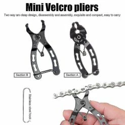 Unbranded Mountain Road Bike Chain Hook Quick Link Pliers Steel Bicycle Chain Quick Release Buckle Removal Installation Tool