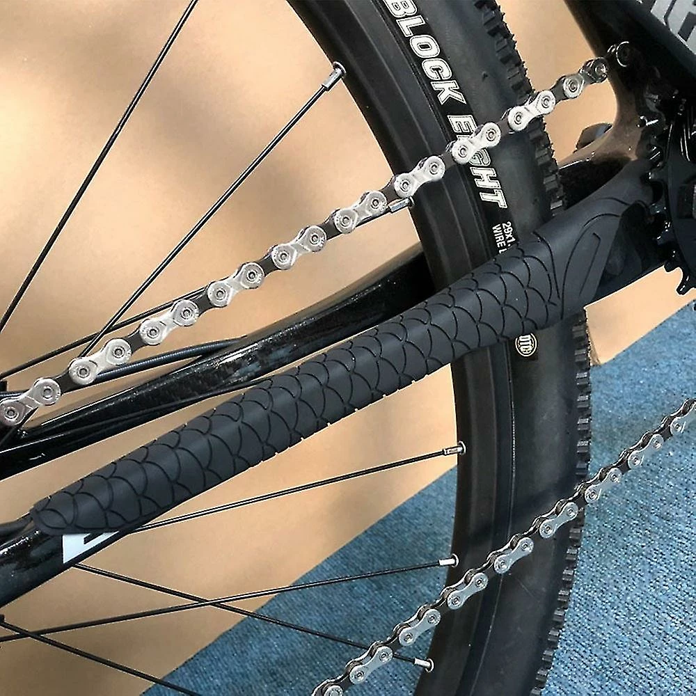 Unbranded Chain Stay Protector Silicone Chain Guard Pad Auto-adhésif Bike Frame Protector Bicycle Frame Cover Accessoires De Vélo - Type 4 – Image 3