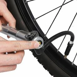 Unbranded 360 Degrés Rotatif Tracheal Bicycle Pump Haute Pression Portable VTT Road Bike Basketball Gonfleur Accessoires D’équitation