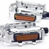Unbranded Guoxing Mountain Bike Pedals Alliage D’aluminium Folding Bike Bicycle Pedals Outdoor Cycling Accessory(slivery)(2pcs)