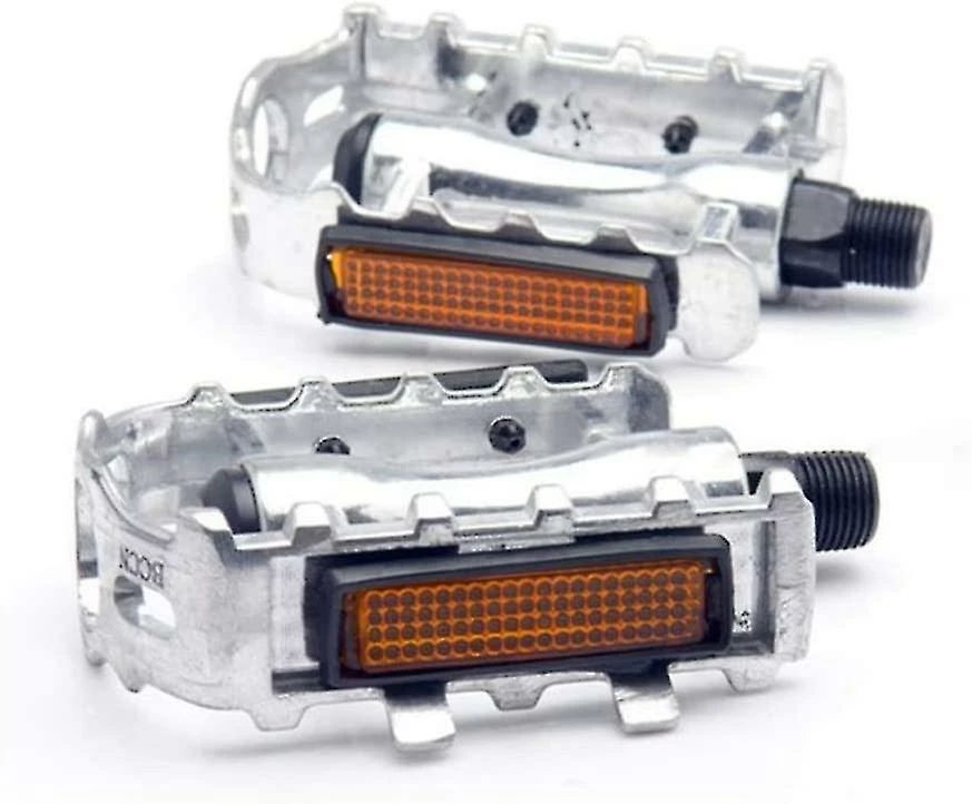 Unbranded Guoxing Mountain Bike Pedals Alliage D’aluminium Folding Bike Bicycle Pedals Outdoor Cycling Accessory(slivery)(2pcs)