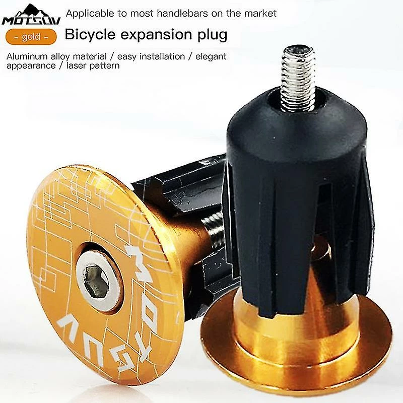 Unbranded 2pcs Alliage D’aluminium Vélo Guidon End Plugs Caps Road Mountain Bike Mtb Grip Handle Bar End Cap Cycling Handlebar Accessoire – Image 3