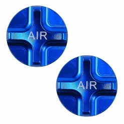 Unbranded Vélo Air Valve Caps Bike Suspension Vélo Avant Compatible Withk Pièces Bleu