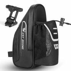 Gegong West Biking 1.5l Grande Capacité Vélo Sac De Selle Portable Imperméable à L’Eau Mountain Road Bike Queue Pannier Vélo Riding Sac De Selle Arrière Bouteille D’Eau Hol