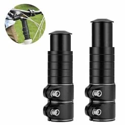Unbranded 1 Pc Bike Stem Handlebar Riser Bicycle Fork Extender Aluminium Alloy Head Up Adapter Tige Réglable