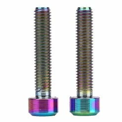 Gegong 2pcs Set M5x25mm Titanium Alloy Bicycle Brake Handle Bolts Mountain Bike Screws (multi Color)