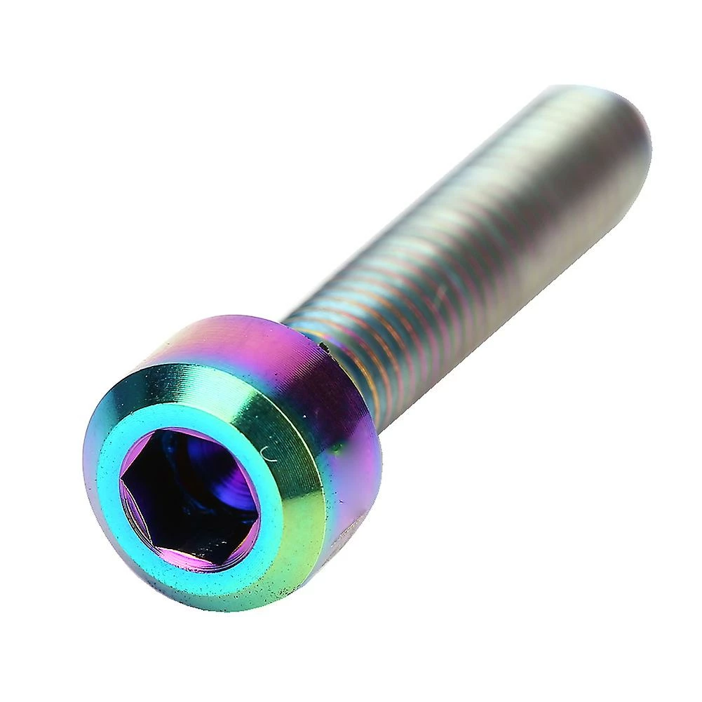 Gegong 2pcs Set M5x25mm Titanium Alloy Bicycle Brake Handle Bolts Mountain Bike Screws (multi Color) – Image 2