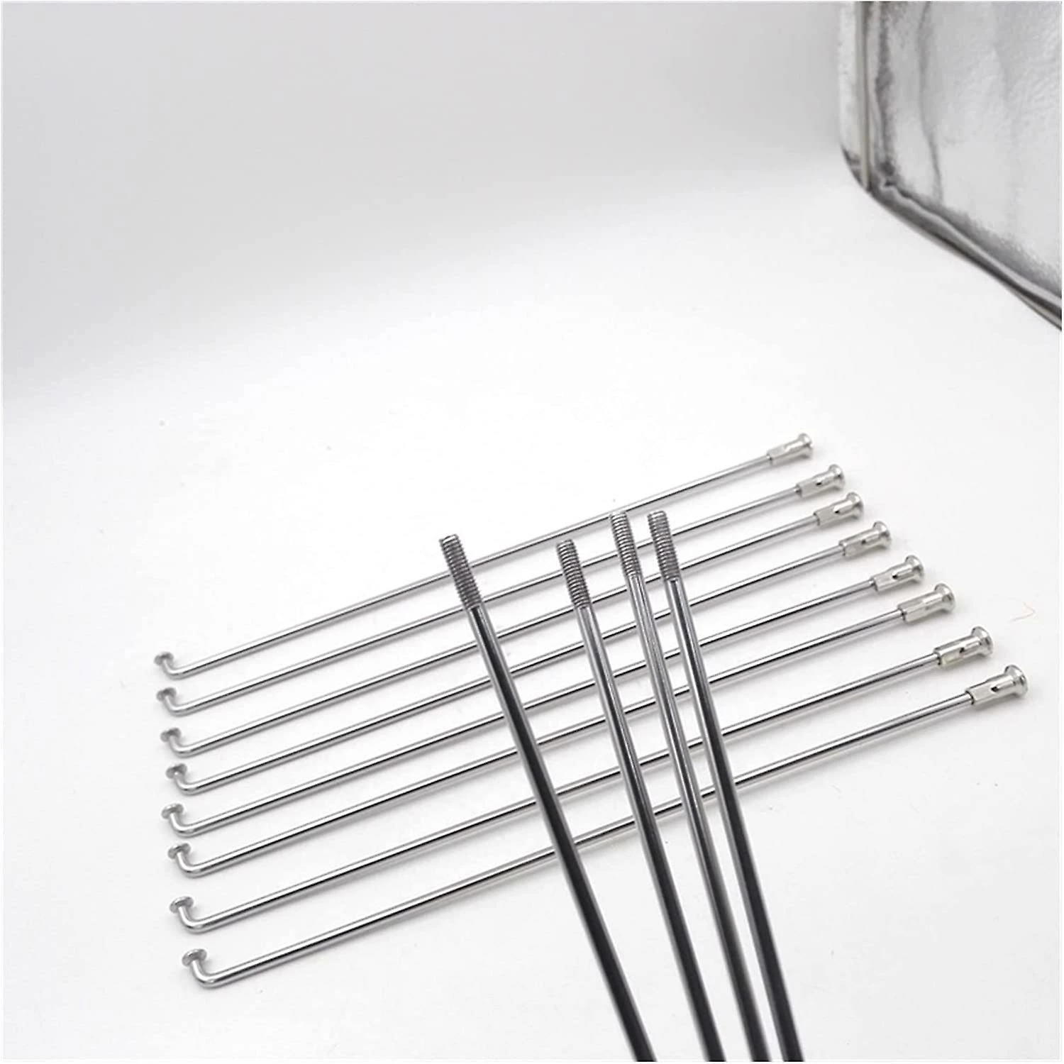 Sldxd Spoke Nipples 10 Gauge Bike Spokes Diameter 3.2mm E-motorcycle Spokes J-bend Material 304 Stainless Steel Sliver Electric Bike Wheel Spokes For Bicycl – Image 3