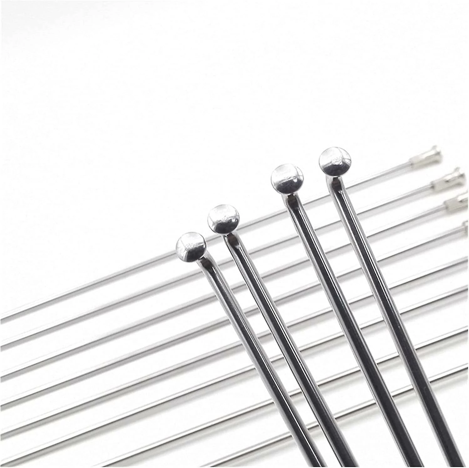 Sldxd Spoke Nipples 10 Gauge Bike Spokes Diameter 3.2mm E-motorcycle Spokes J-bend Material 304 Stainless Steel Sliver Electric Bike Wheel Spokes For Bicycl – Image 4