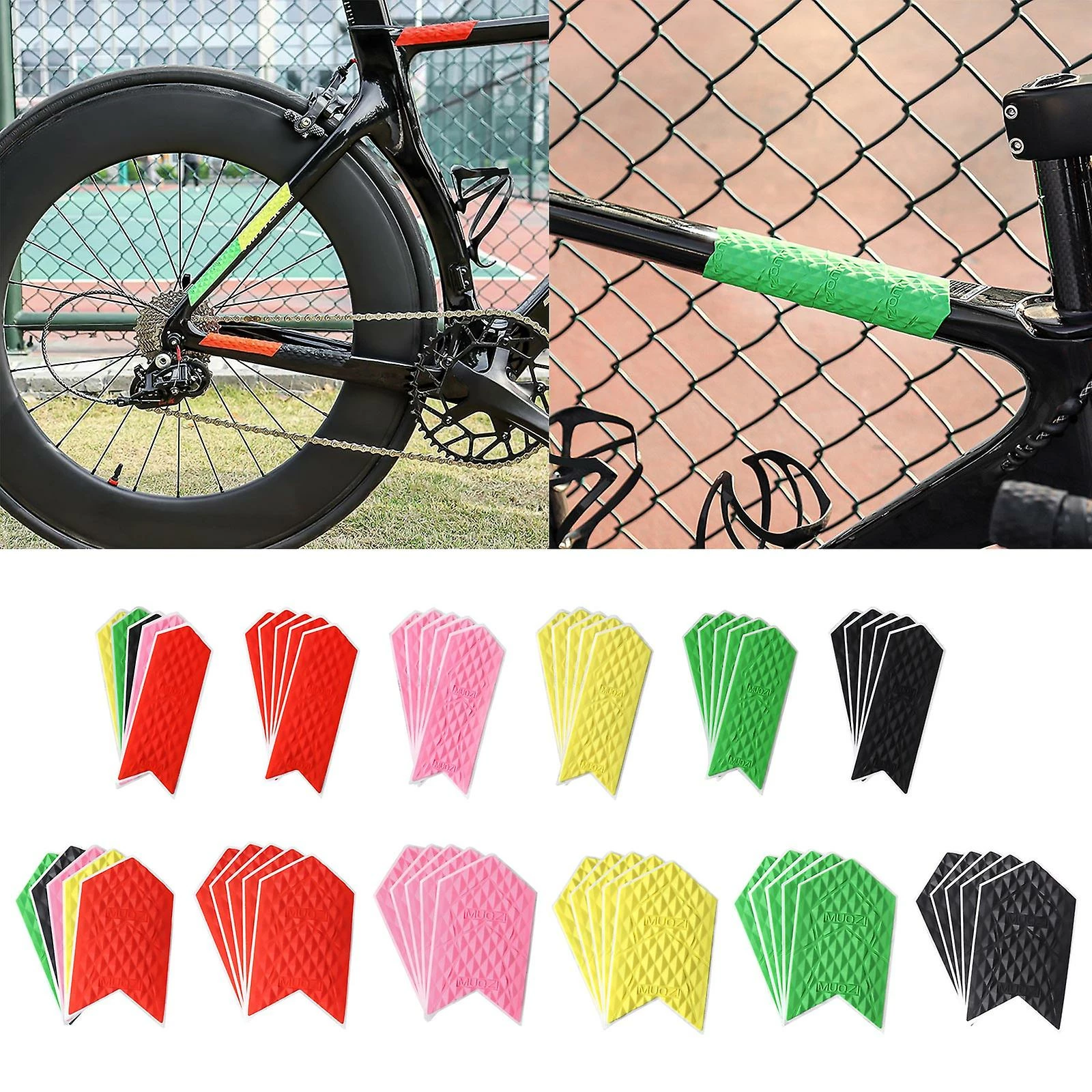 Unbranded Bike Chain Frame Stay Pad Pour Bike Scratch-resistant Cover Amovible Glue Guard – Image 2