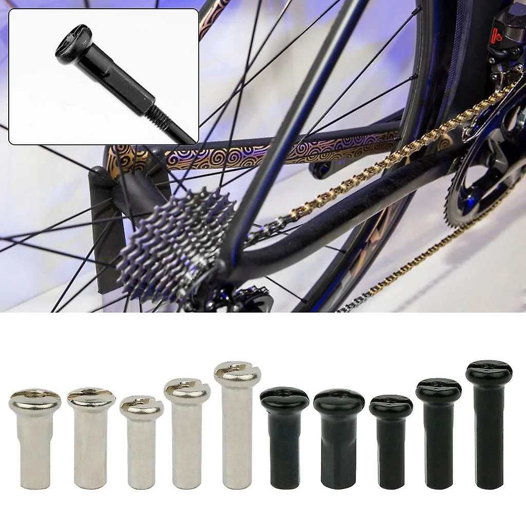 Unbranded Spoke Nipple Bicycles Roue E-bike Scooter Bike Spoke Cap Laiton Partie Enduite – Image 2