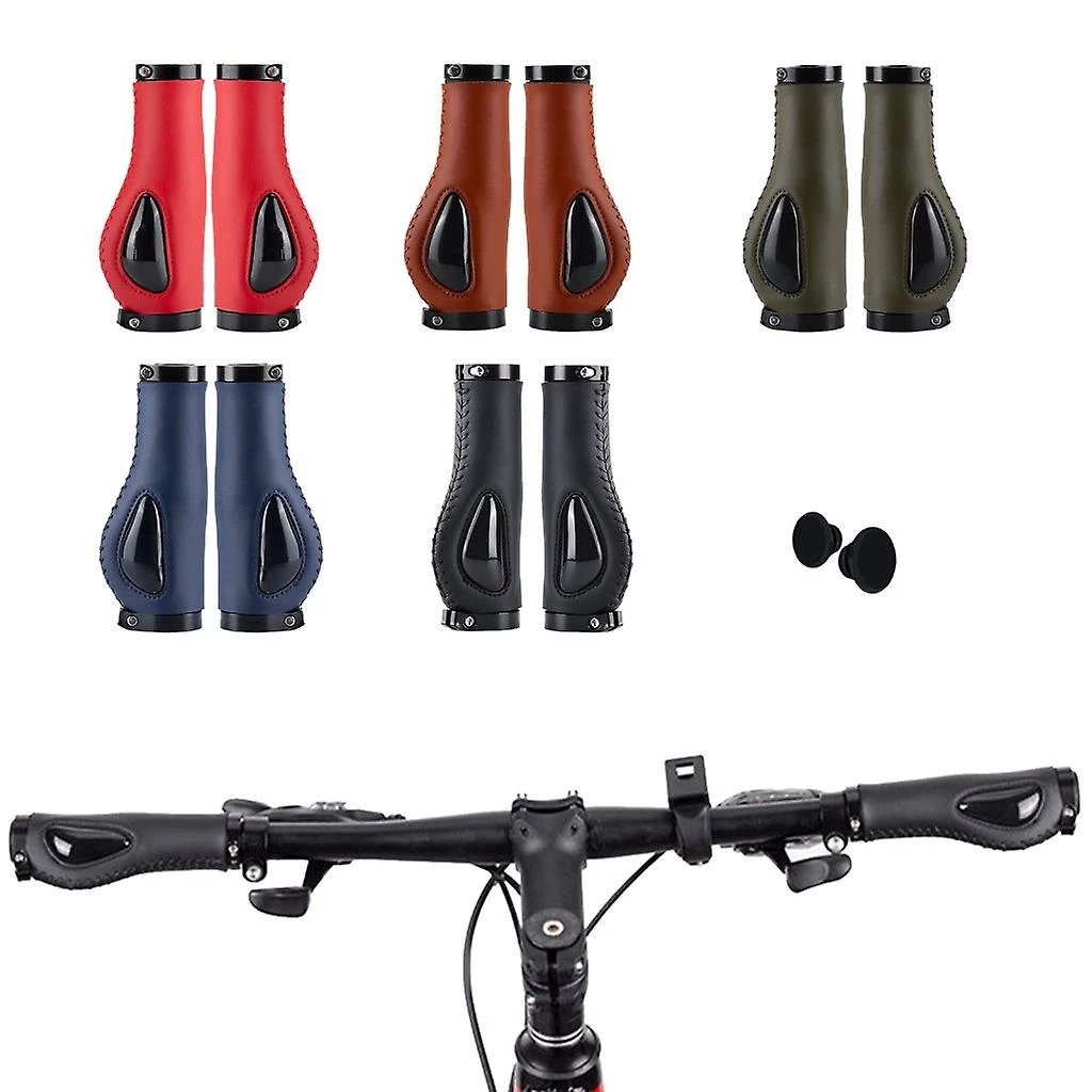 Unbranded Poignées De Guidon De Vélo Silicone Double Lock On Grips Anti-dérapant Bike Bicycles Grips – Image 2